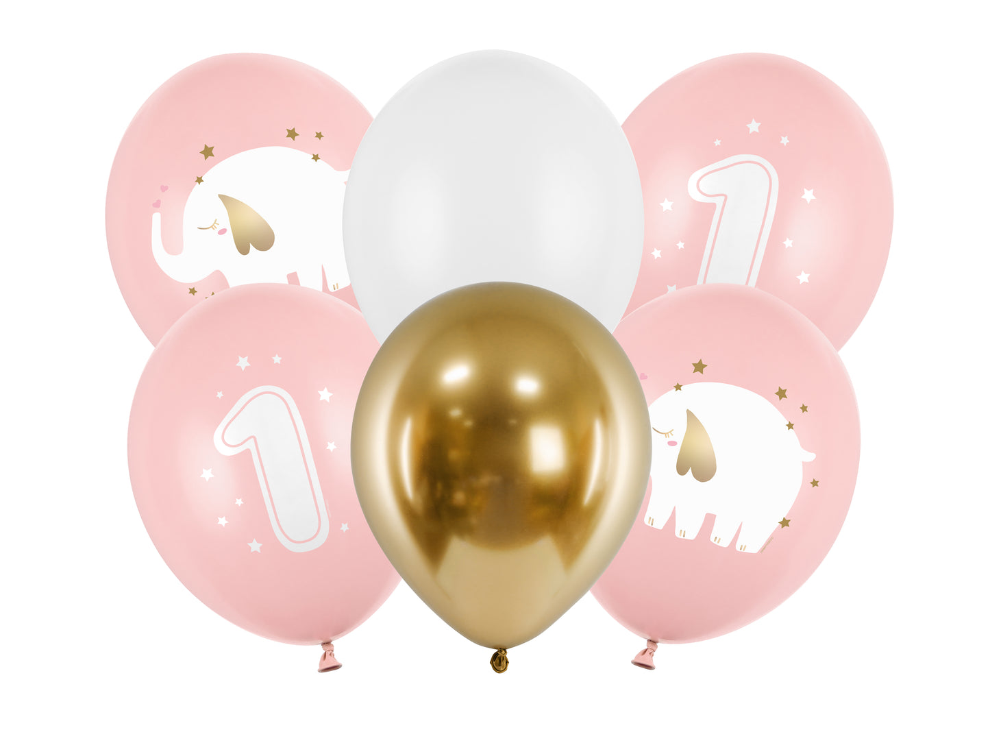Ballonger, 1 år, 6-pack