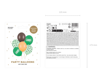 Ballonger, Dinosaurier, 6-pack