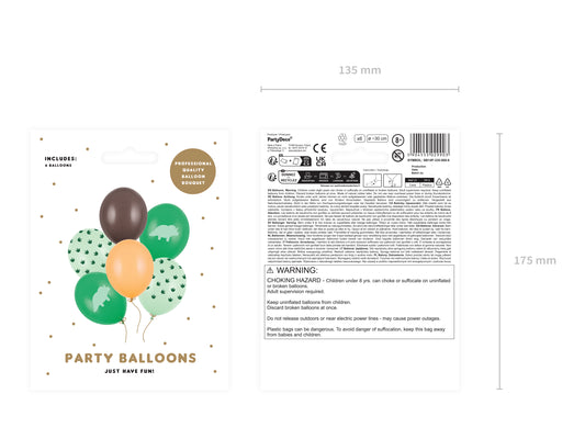 Ballonger, Dinosaurier, 6-pack