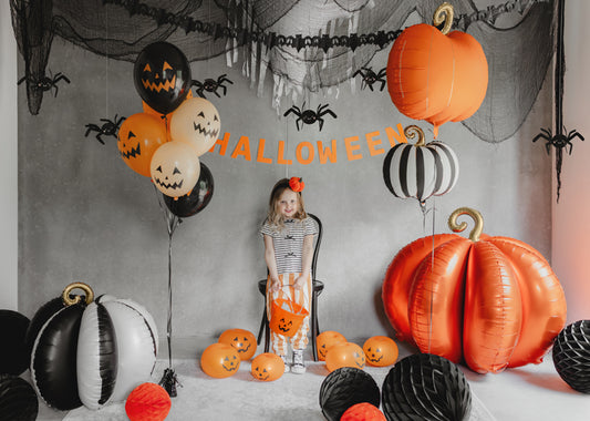 Ballonger, Halloween Pumpor, 6-pack
