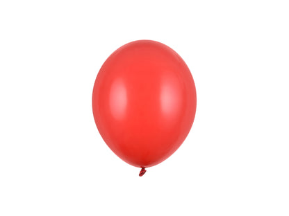 Ballonger, Pastell Röd, 12cm, 100-pack