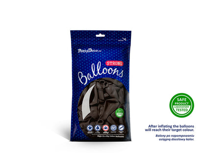 Ballonger, Pastell Kakao, 12cm, 100-pack