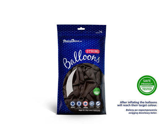 Ballonger, Pastell Kakao, 12cm, 100-pack