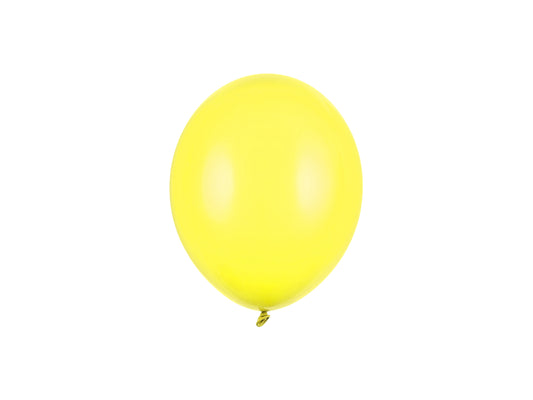 Ballonger, Pastell Citrongul, 12cm, 100-pack