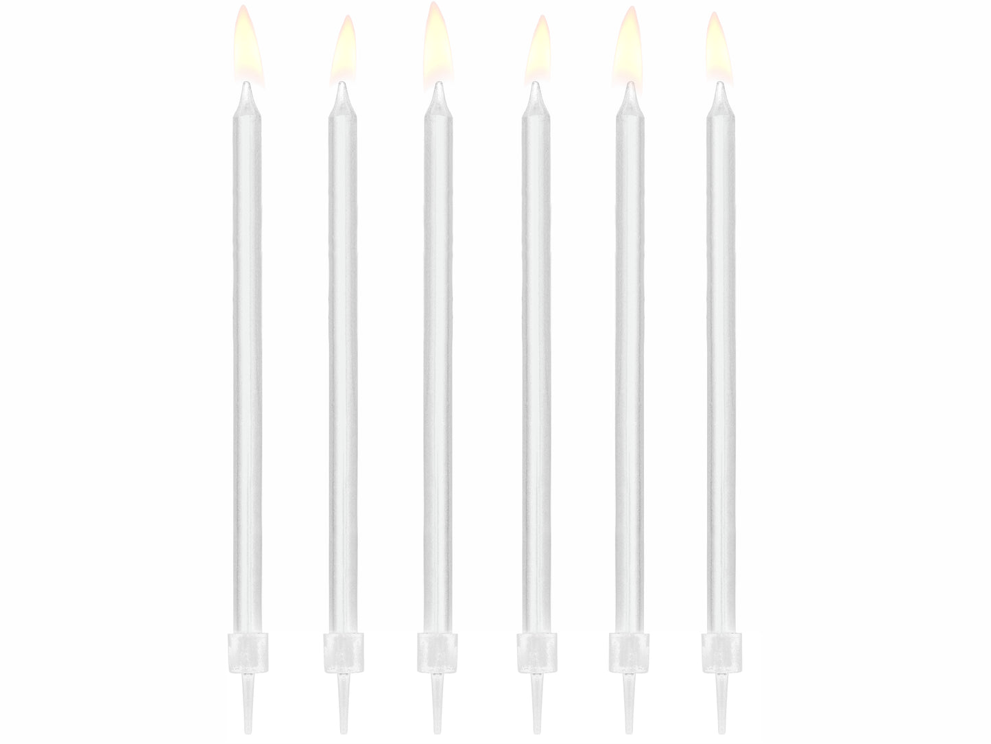 Tårtljus, Vita, 12-pack