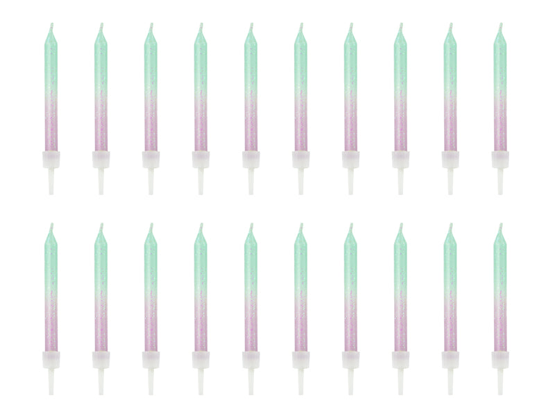 Tårtljus, Mermaid, 20-pack