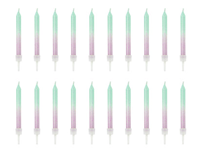Tårtljus, Mermaid, 20-pack