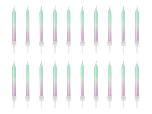 Tårtljus, Mermaid, 20-pack