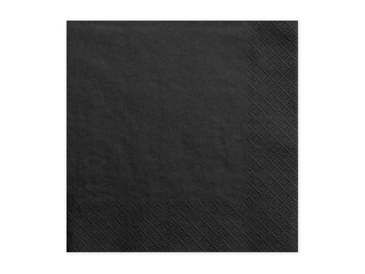 Servetter, Svart, 20-pack