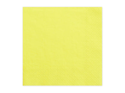 Servetter, Gul, 20-pack