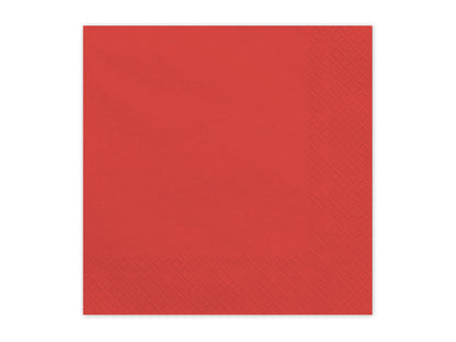 Servetter, Röd, 20-pack