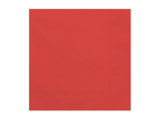 Servetter, Röd, 20-pack