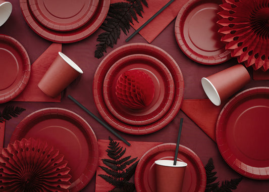 Servetter, Röd, 20-pack