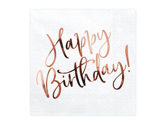 Servetter, Happy Birthday, 20-pack
