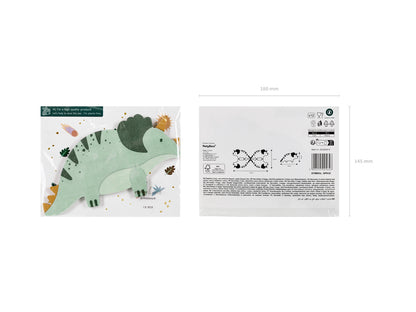 Servetter, Dinosaurier, 12-pack