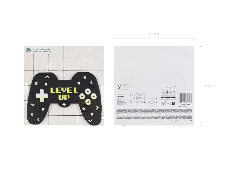 Servetter, Gamer, 12-pack