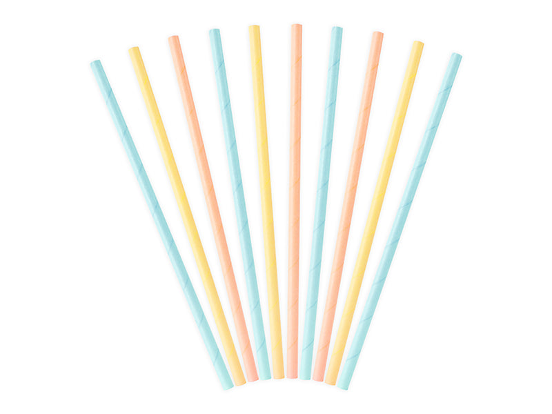 Sugrör, Färgade, 10-pack