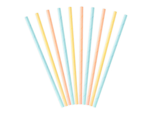 Sugrör, Färgade, 10-pack