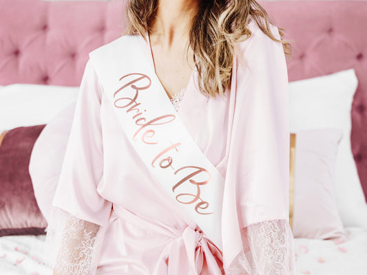Sash, Bride to be, Roséguld
