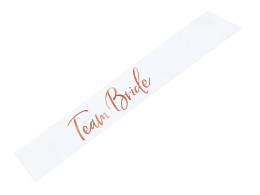 Sash, Team bride, Roséguld