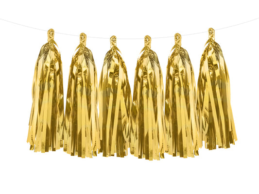 Girlang, Tassel, Guld, 1,5m