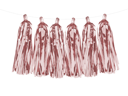 Girlang, Tassel, Roséguld, 1,5m