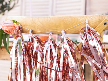 Girlang, Tassel, Roséguld, 1,5m