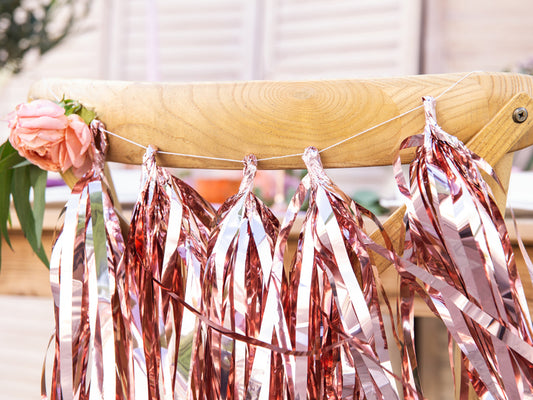 Girlang, Tassel, Roséguld, 1,5m