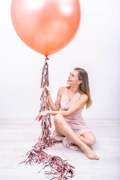 Girlang, Tassel, Roséguld, 1,5m
