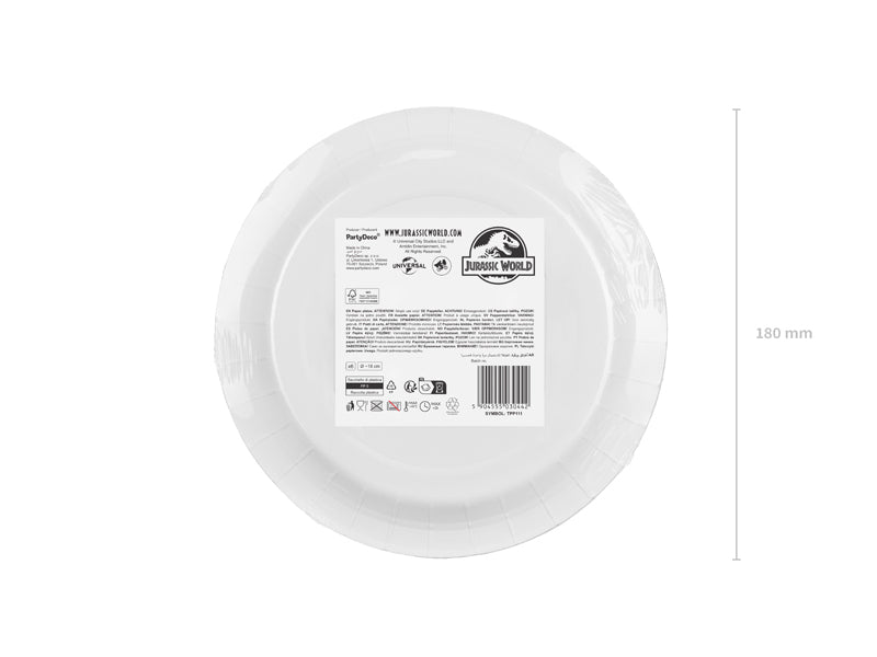 Papperstallrik, Jurassic World, 6-pack