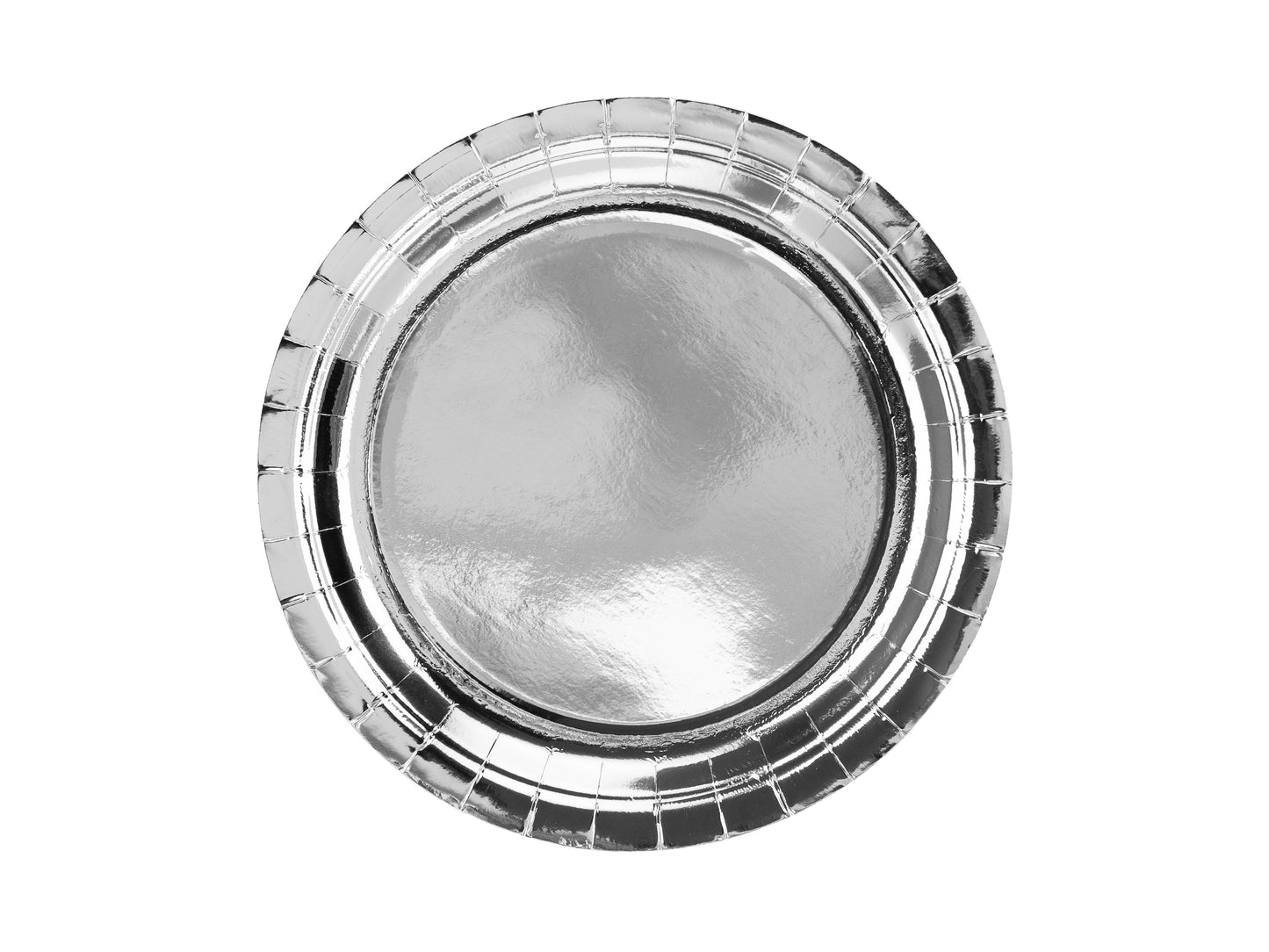 Papperstallrik, Silver, 6-pack