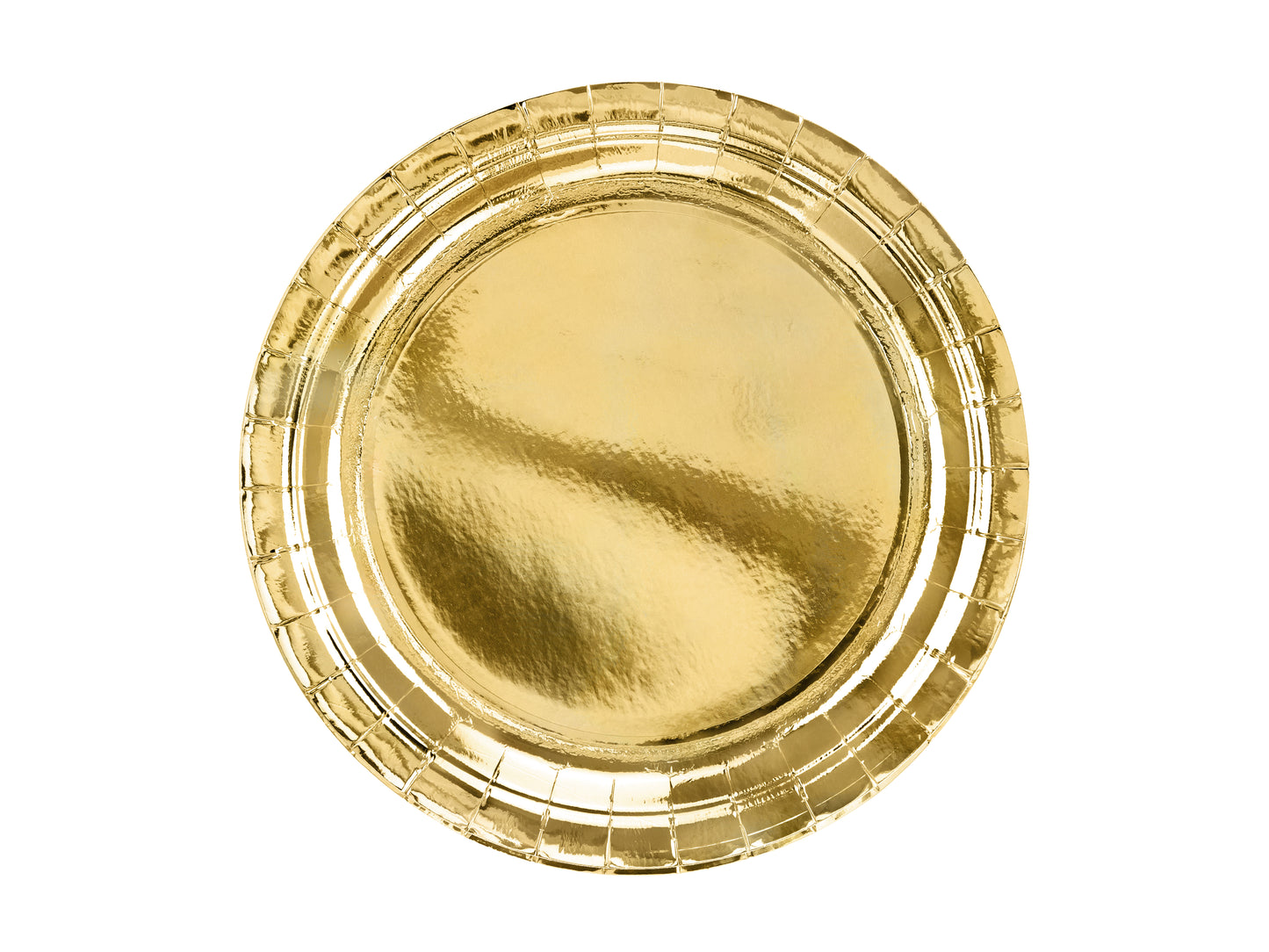 Papperstallrik, Guld, 6-pack