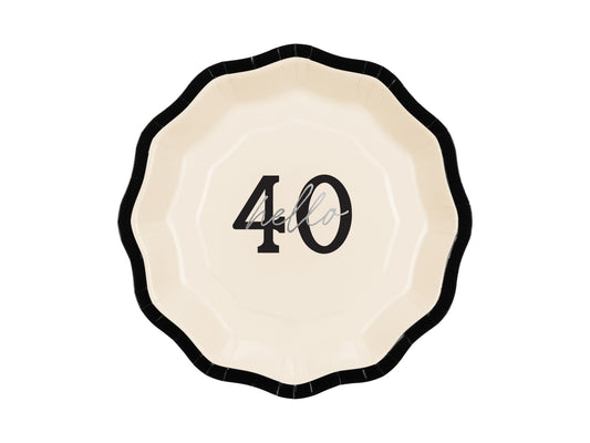 Papperstallrik, 40, 6-pack
