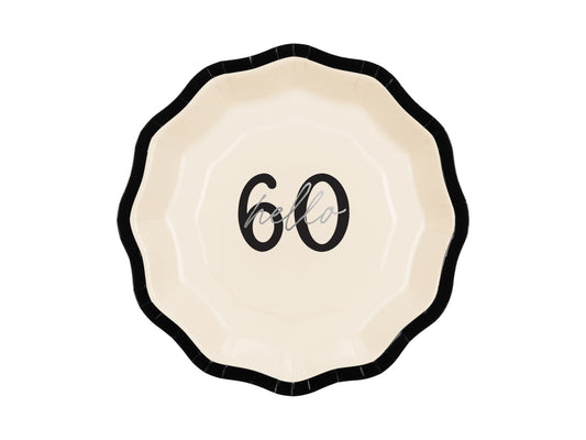 Papperstallrik, 60, 6-pack