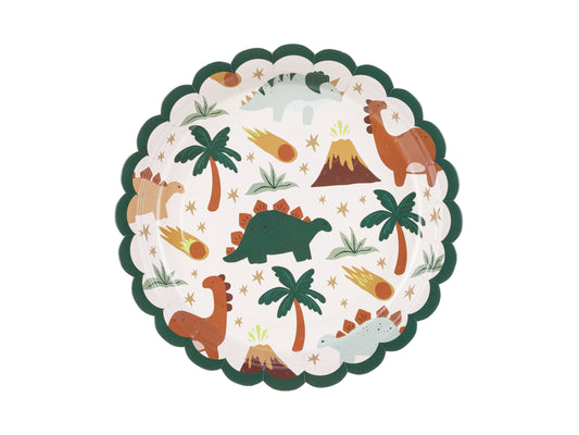 Papperstallrik, Dinosaurier, 6-pack