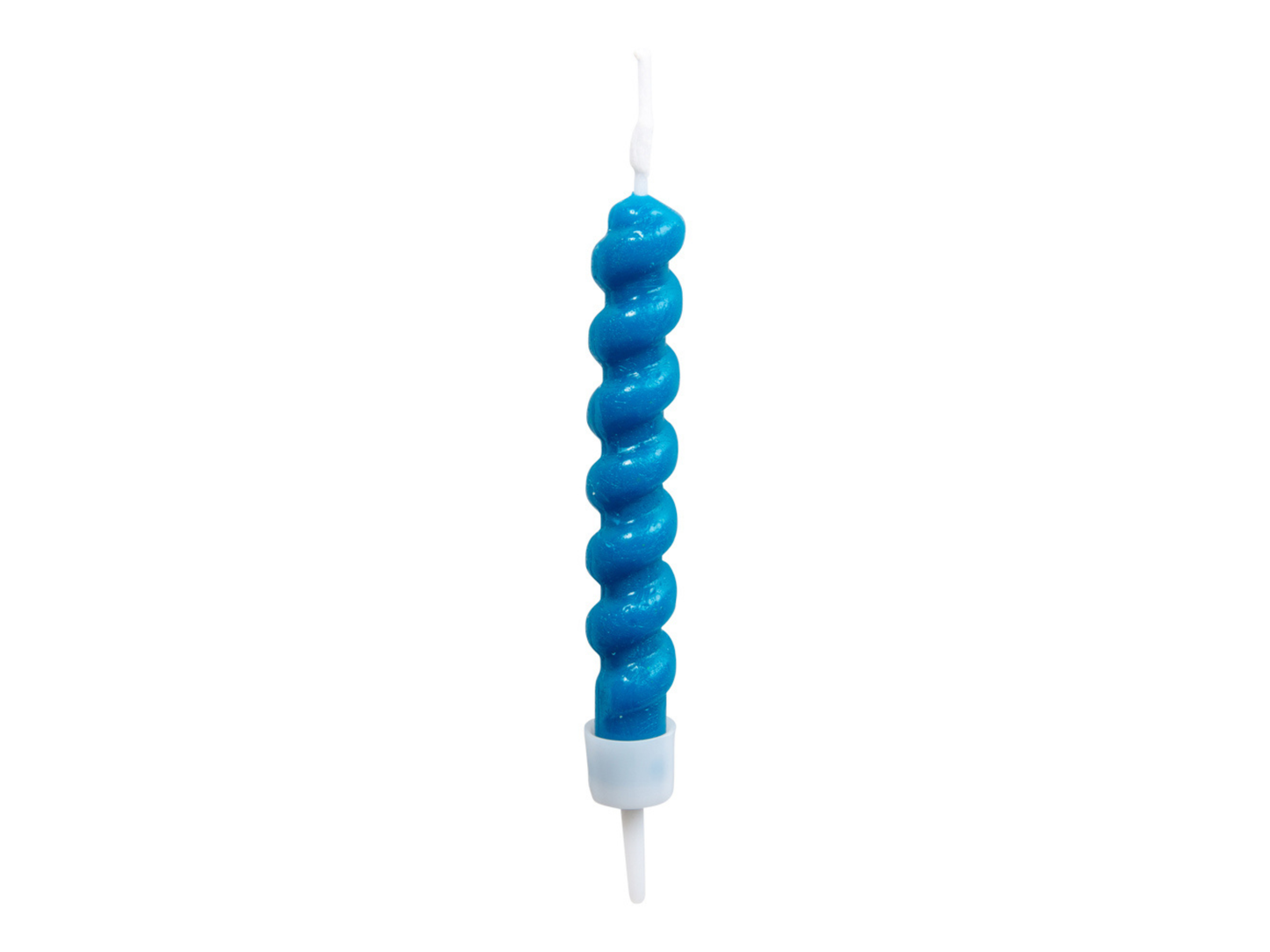 Tårtljus Snurrade, Blå/Gul, 10-pack