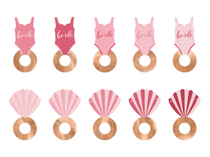 Drinkmarkörer, Bride, 10-pack
