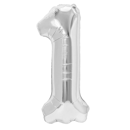 Sifferballong, Silver, 70cm