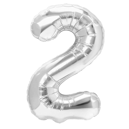 Sifferballong, Silver, 70cm
