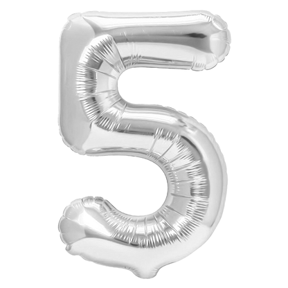 Sifferballong, Silver, 70cm