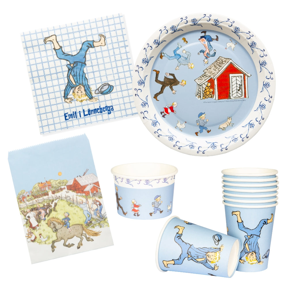 Papperstallrik, Emil, 8-pack