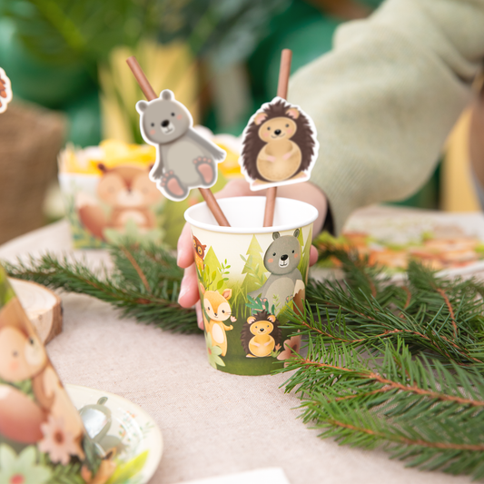 Pappersmugg, Forest Friends, 6-pack