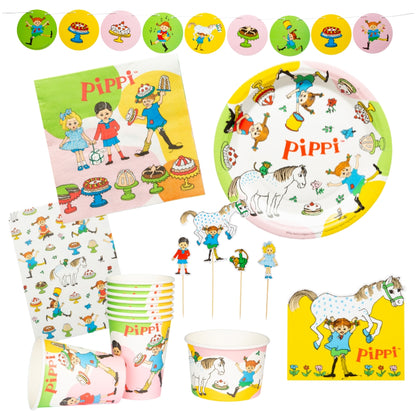 Papperstallrik, Pippi Långstrump, 8-pack